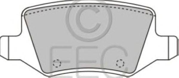 Комплект тормозных колодок, дисковый тормоз EEC BRP1214