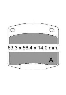 Комплект тормозных колодок, дисковый тормоз VEMA 831400
