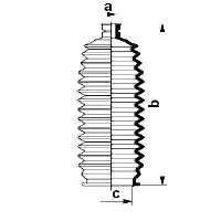 Пыльник, рулевое управление SPIDAN 83948