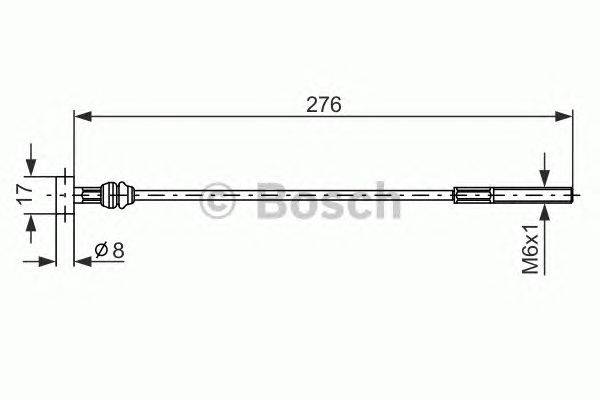 Трос, стояночная тормозная система BOSCH BC846