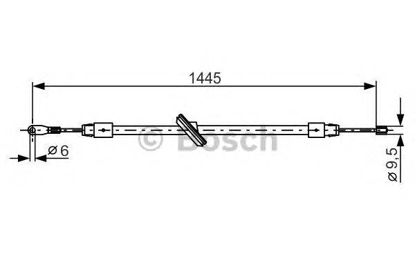 Трос, стояночная тормозная система BOSCH 1 987 477 905