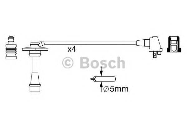 Комплект проводов зажигания BOSCH 0 986 357 259