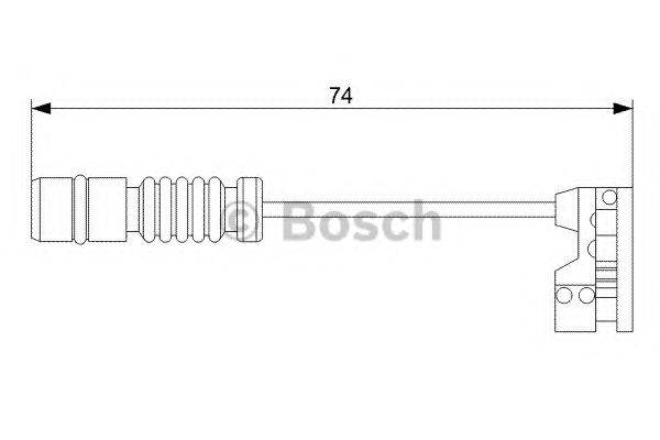 Сигнализатор, износ тормозных колодок BOSCH 1 987 473 008