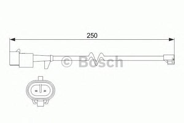 Сигнализатор, износ тормозных колодок BOSCH 1 987 473 536