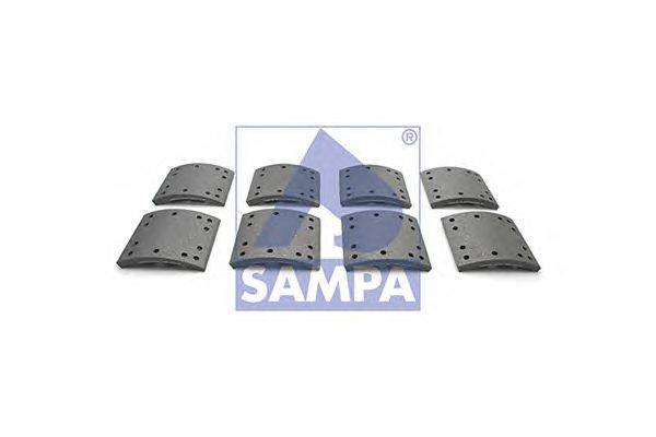 Комплект тормозных башмаков, барабанные тормоза SAMPA 096.624