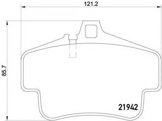 Комплект тормозных колодок, дисковый тормоз HELLA PAGID 21942