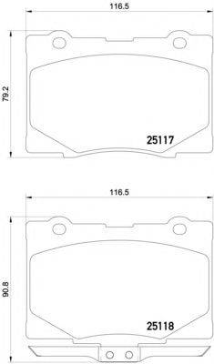 Комплект тормозных колодок, дисковый тормоз HELLA PAGID 8DB 355 019-571