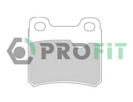 Комплект тормозных колодок, дисковый тормоз PROFIT 5000-0586