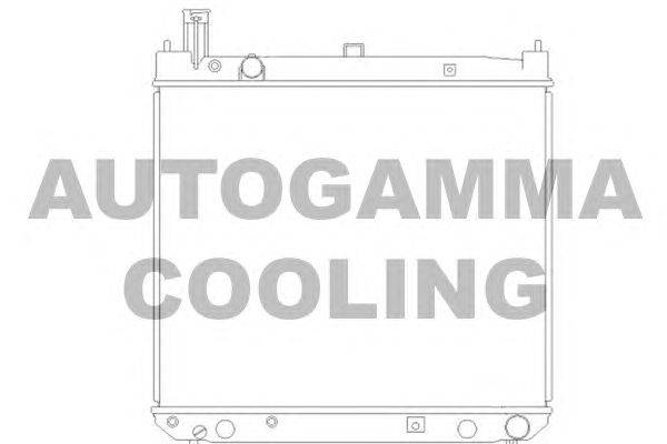 Радиатор, охлаждение двигателя AUTOGAMMA 104195
