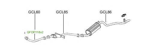 Система выпуска ОГ GT Exhaust 1286