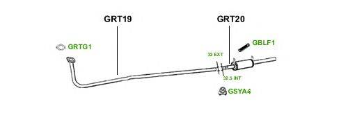 Система выпуска ОГ GT Exhaust 1762