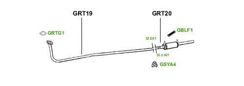 Система выпуска ОГ GT Exhaust 1763
