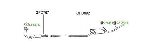 Система выпуска ОГ GT Exhaust 590