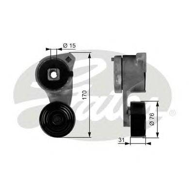 Натяжной ролик, поликлиновой  ремень GATES T38118