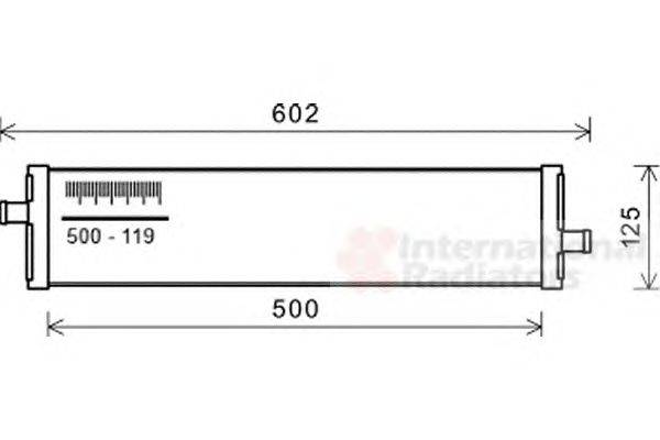 Радиатор, охлаждение двигателя VAN WEZEL 58002312