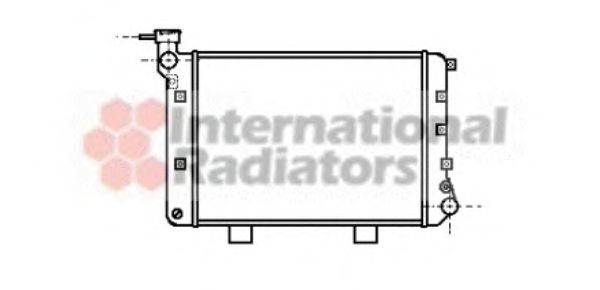 Радиатор, охлаждение двигателя VAN WEZEL 26002007