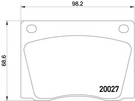 Комплект тормозных колодок, дисковый тормоз RHIAG 42981
