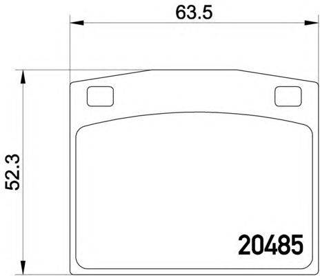Комплект тормозных колодок, дисковый тормоз TEXTAR 2048501