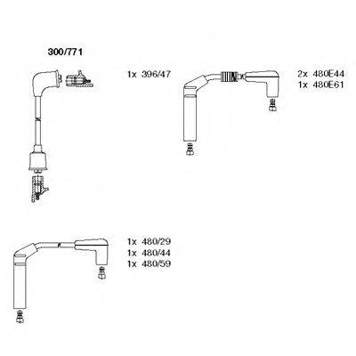 Комплект проводов зажигания BREMI 300/771