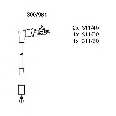 Комплект проводов зажигания BREMI 300981