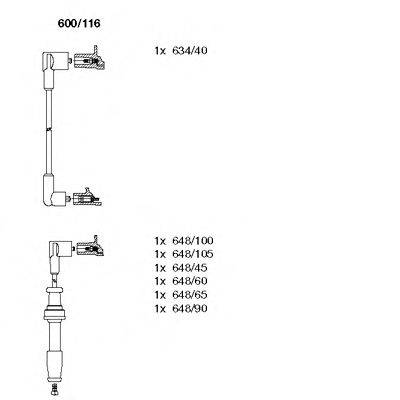 Комплект проводов зажигания BREMI 600116