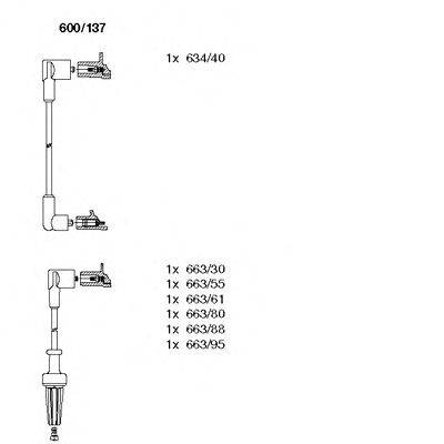 Комплект проводов зажигания BREMI 600/137