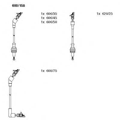 Комплект проводов зажигания BREMI 600/158