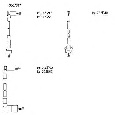 Комплект проводов зажигания FACET 49097