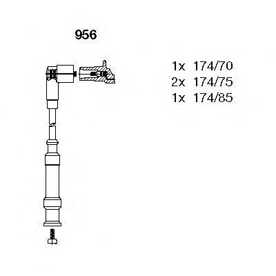 Комплект проводов зажигания BREMI 956
