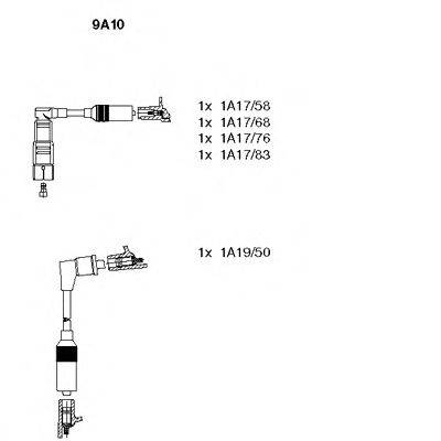 Комплект проводов зажигания BREMI 9A10