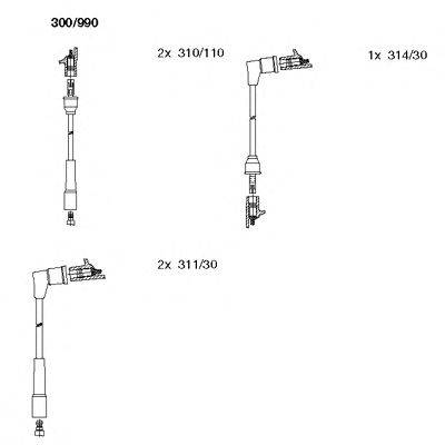 Комплект проводов зажигания BREMI 300990