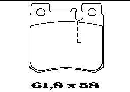 Комплект тормозных колодок, дисковый тормоз FTE BL1263A2