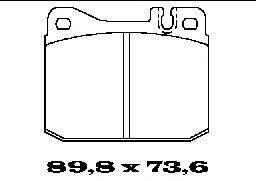 Комплект тормозных колодок, дисковый тормоз MERCEDES-BENZ 002 420 17 20