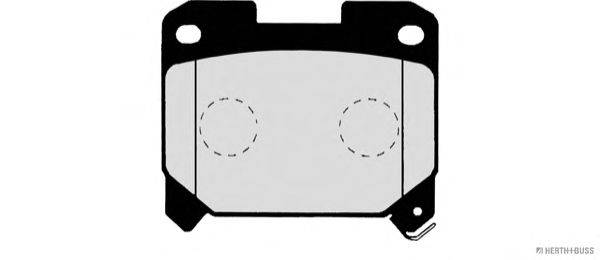 Комплект тормозных колодок, дисковый тормоз HERTH+BUSS JAKOPARTS J3612015