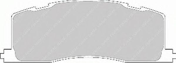 Комплект тормозных колодок, дисковый тормоз FERODO 21688