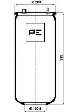 Кожух пневматической рессоры PE Automotive 084.064-71A