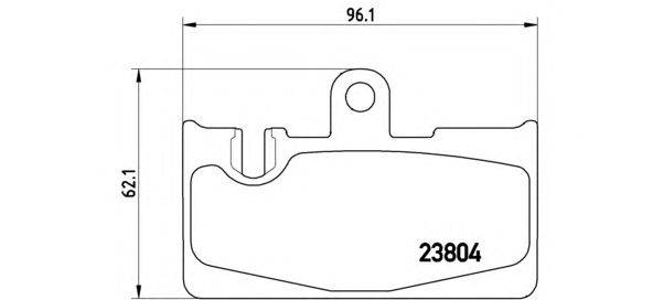 Комплект тормозных колодок, дисковый тормоз BREMBO P 83 059