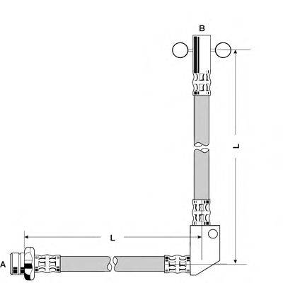 Тормозной шланг PEX 50976
