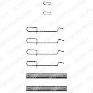 Комплектующие, колодки дискового тормоза DELPHI LX0072