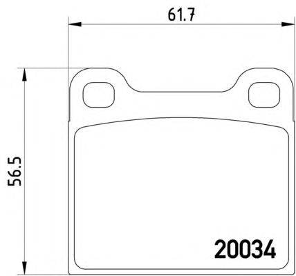 Комплект тормозных колодок, дисковый тормоз HELLA 8DB 355 007-021