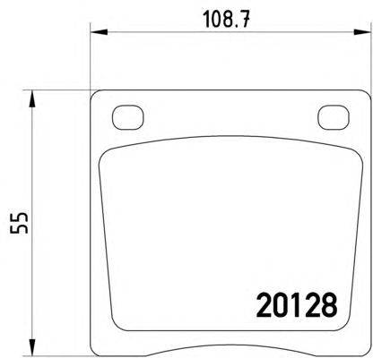 Комплект тормозных колодок, дисковый тормоз HELLA 8DB355007181