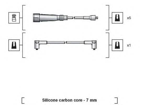 Комплект проводов зажигания MAGNETI MARELLI 941318111032