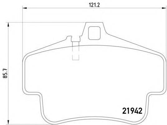 Комплект тормозных колодок, дисковый тормоз HELLA 8DB 355 018-461