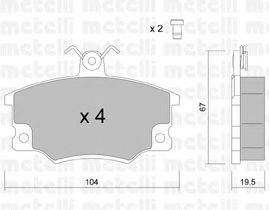 Комплект тормозных колодок, дисковый тормоз DEX 20320