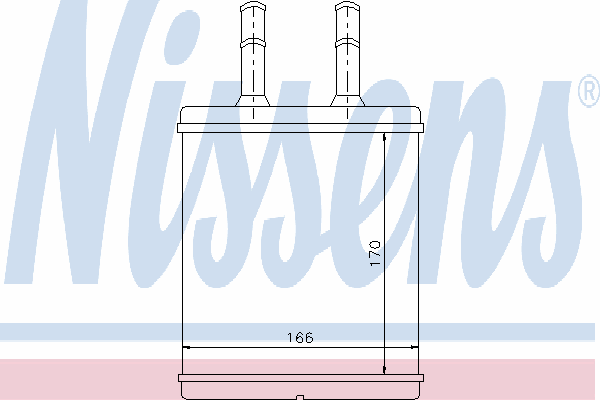 Теплообменник, отопление салона NISSENS 77613