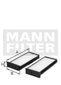 Фильтр, воздух во внутренном пространстве MANN-FILTER CU 1930-2