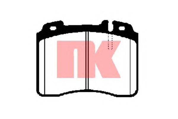 Комплект тормозных колодок, дисковый тормоз NK 223319