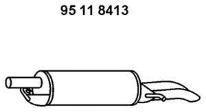 Глушитель выхлопных газов конечный EBERSPÄCHER 95118413