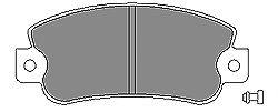 Комплект тормозных колодок, дисковый тормоз MAPCO 6179