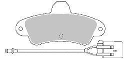 Комплект тормозных колодок, дисковый тормоз MAPCO 180919